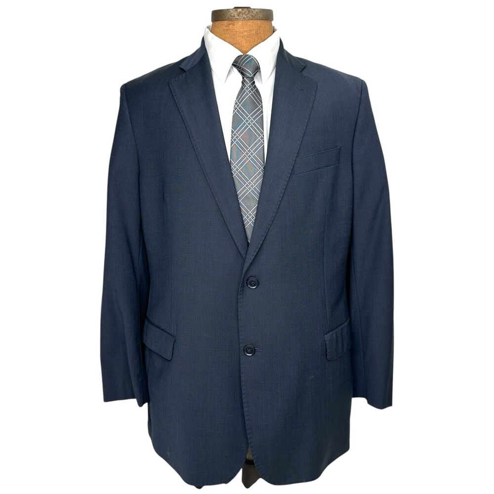 Brooks Brothers Explorer Fitzgerald Fit Navy Blue Wool Blazer 44R